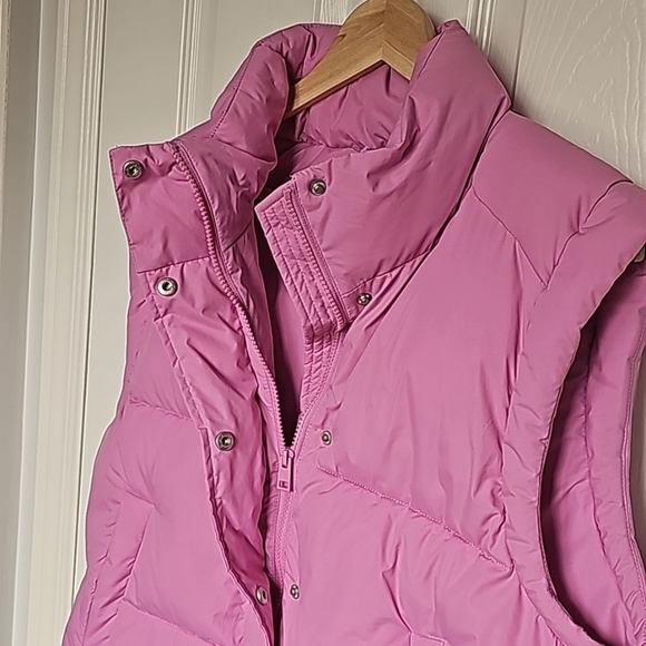 Twix by Simons Pink Puffy Vest Coat, Medium - Picture 3 of 8